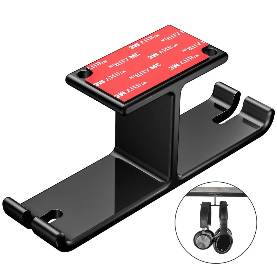 Aluminium Headphone Hanger with Strong Tapes Aluminium Headphone Hanger with Strong Tapes