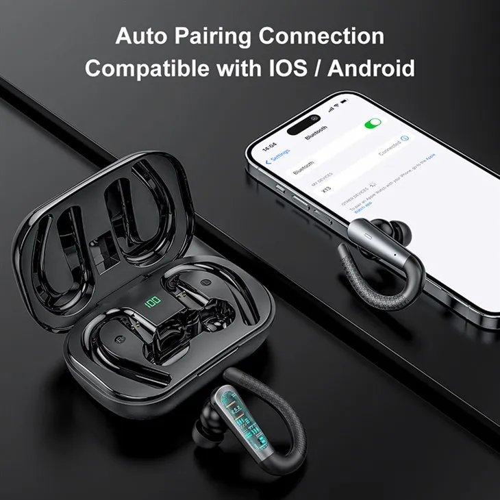 Sport Earphone True Wireless Earbuds with Led Display