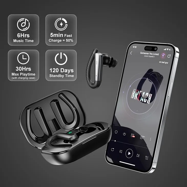 Sport Earphone True Wireless Earbuds with Led Display