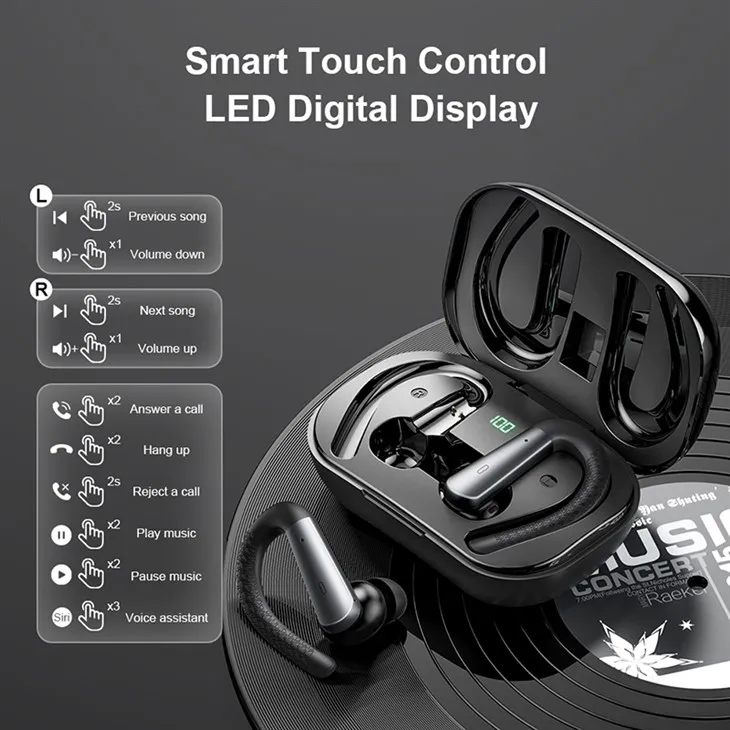 earbuds with ear hooks