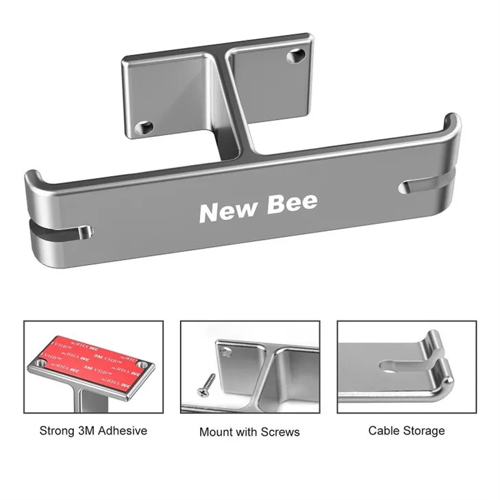 Silver Headset Stand Under Desk